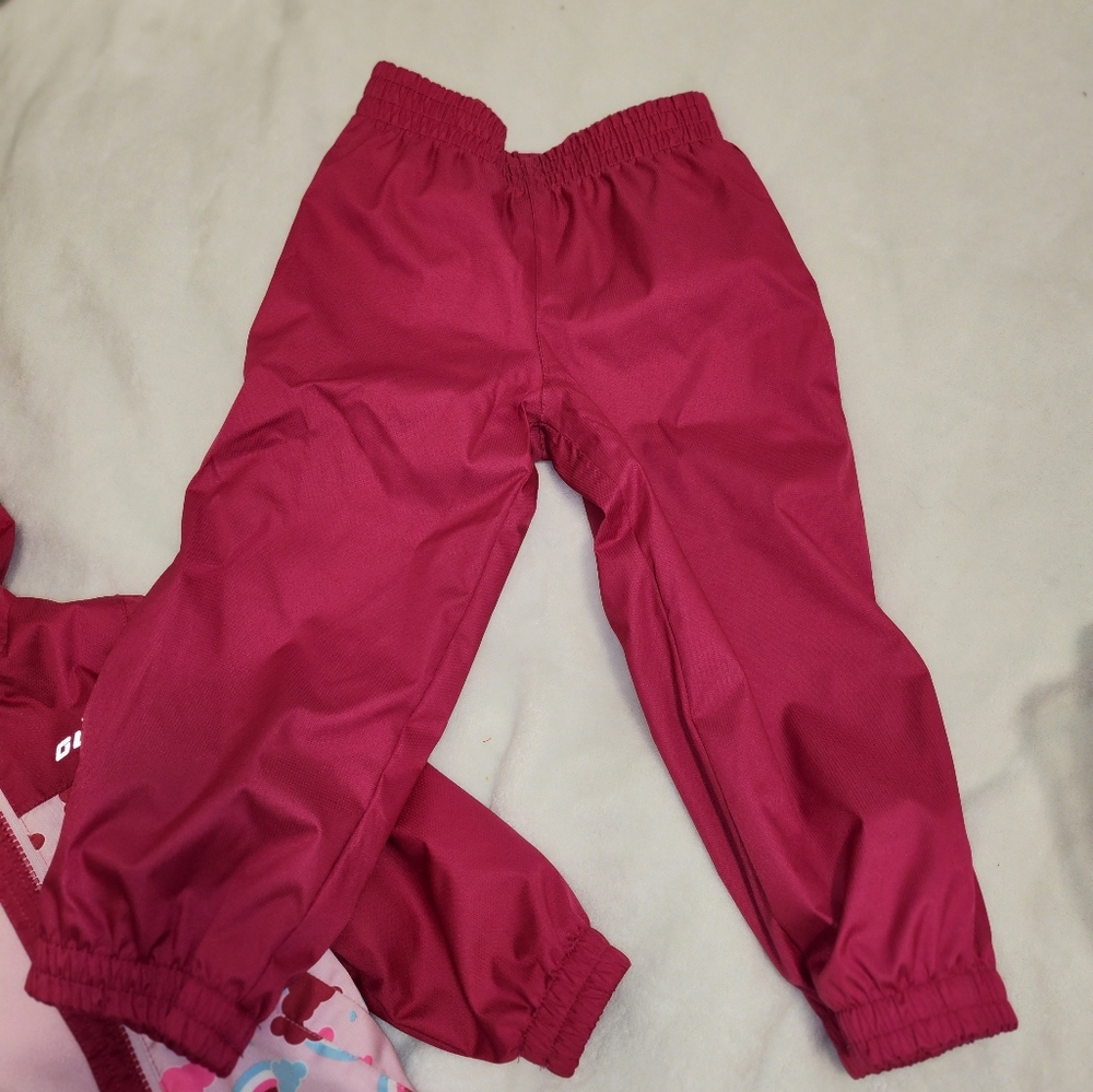Gusti 3T Pink Girls Slush/Rain Suit